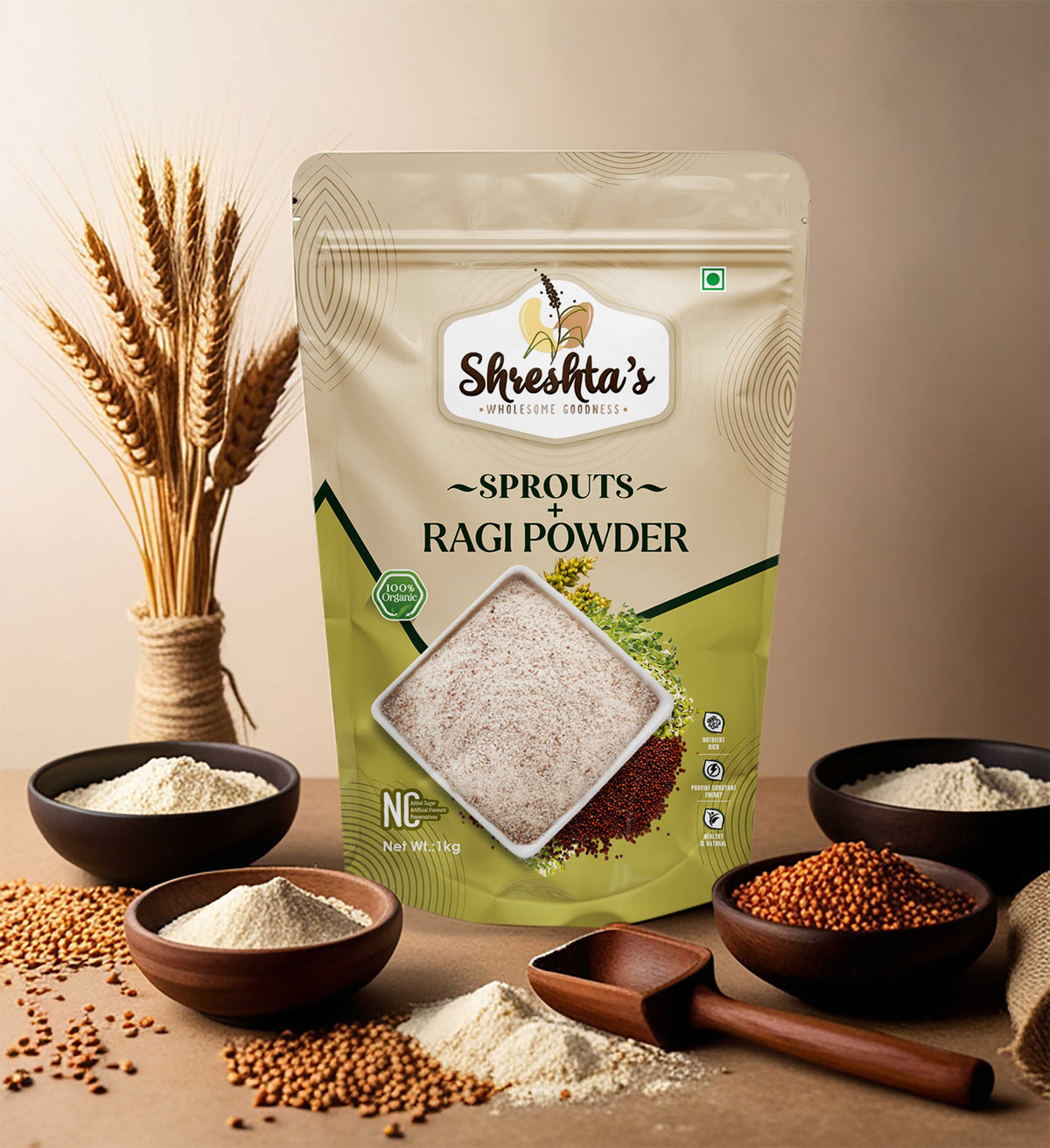 Sprouts + Ragi Powder